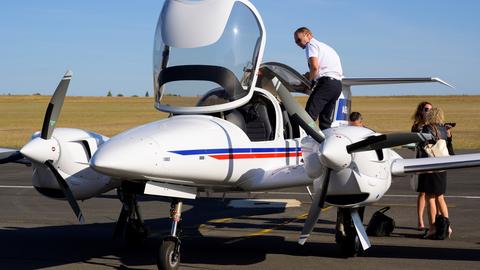 Airbus Flight Academy aircraft on ground