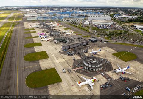 Airbus buildings aerial view