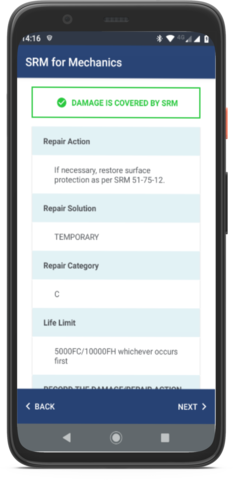 Damage assessment result Damage assessment result