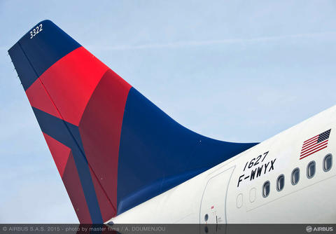 A330-300 Delta airlines tail