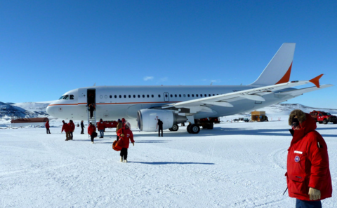 A320 in antarctic