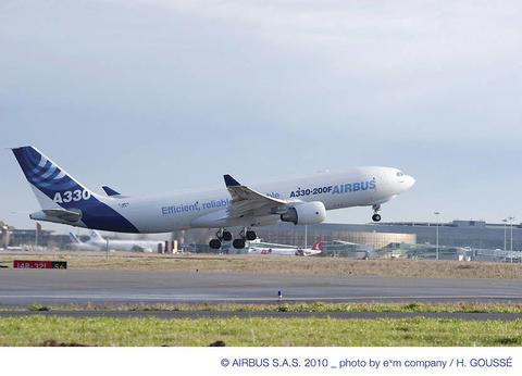 A330-200F taking off