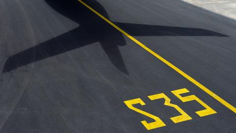 Aircraft Shadow Runway