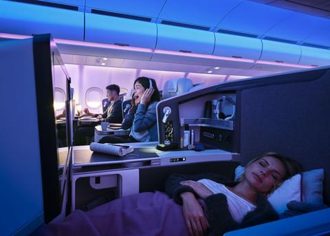 A330 Airspace Business Class People sleeping © AIRBUS 2020 - photo byDominik Mentzos / Taylor James A330 Airspace Business Class People sleeping