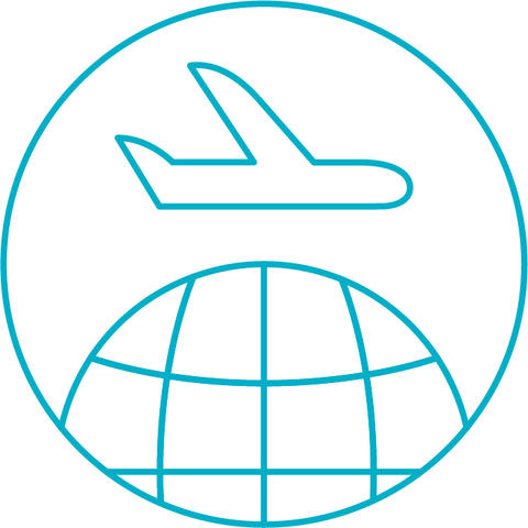 aircraft on cruise icon