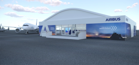 Airbus tent preview at Paris Air Show - Le Bourget