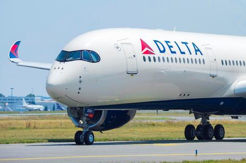Delta Air Lines A350-900 front fuselage