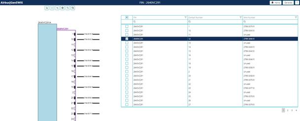 Example of numerical data displayed in GenEWIS (equipment hook-up list) Example of numerical data displayed in GenEWIS (equipment hook-up list)