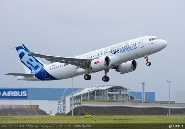 A320neo Take Off A320neo Take Off