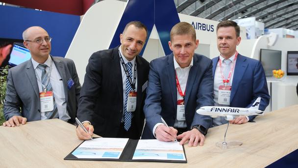 Airbus and Finnair sign FHS contract at MRO Europe 2021