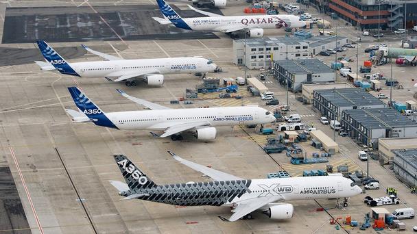 A350 aircraft on ground A350 aircraft on ground