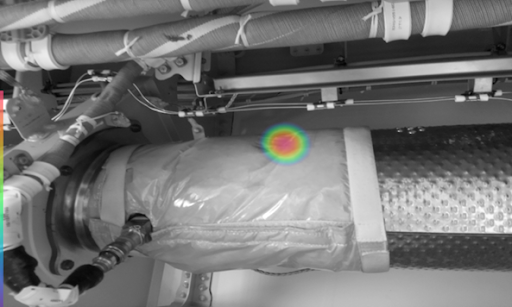 Indication of leak thermal blanket Indication of leak thermal blanket