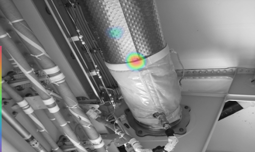 Indication of leak thermal blanket Indication of leak thermal blanket