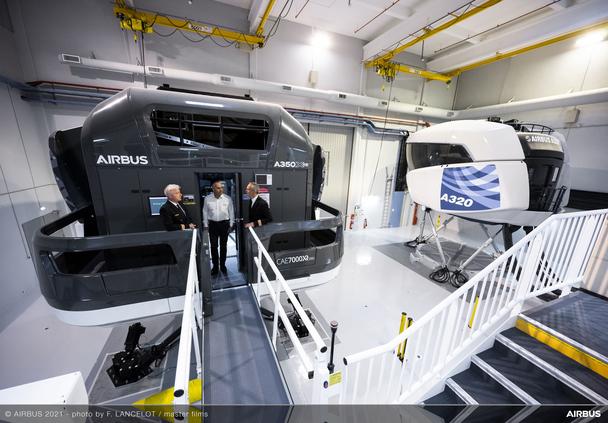 New A350 Full Flight Simulator In Airbus Europe Training Center