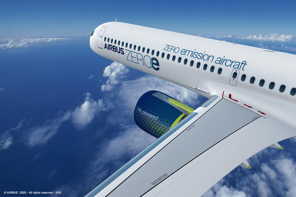 Airbus Zeroe Turbofan Concept Plane