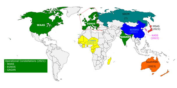 SBAS -  Coverage WorldWide