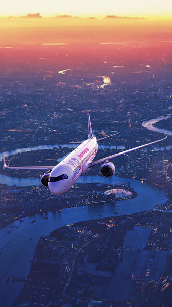 A321XLR - WALLPAPER ON MOBILE - LONDON