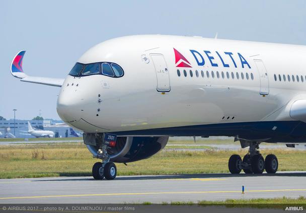 Delta A350 close-up Delta A350 close-up