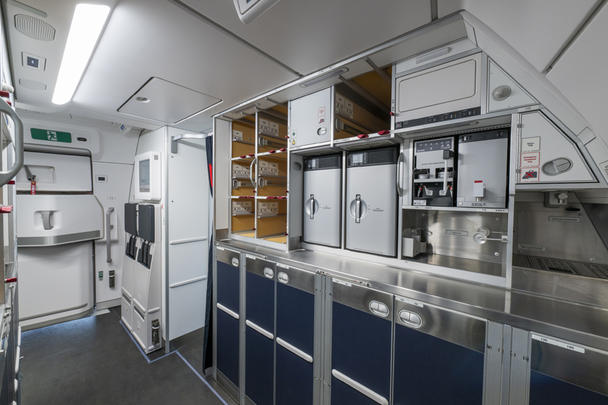 Air France A350 galley area EVE-2678-02-Air France new cabin reveal-interior cabin-01