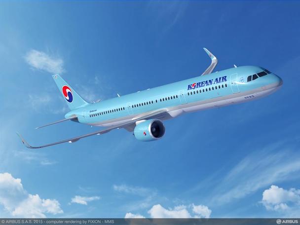 Korean Air A321neo render