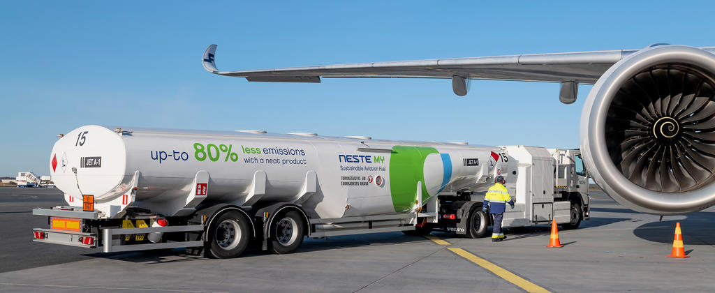 Truck of Sustainable Aviation Fuel (SAF) 