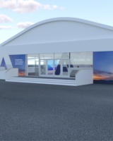 Airbus tent preview at Paris Air Show - Le Bourget