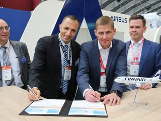 Airbus and Finnair sign FHS contract at MRO Europe 2021