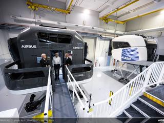 New A350 Full Flight Simulator In Airbus Europe Training Center