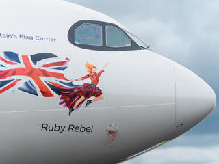 Virgin A330neo at the 2024 Farnborough International Airshow