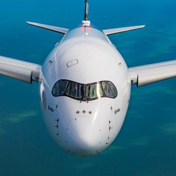 A flying aircraft