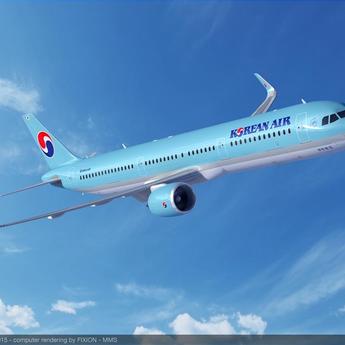 Korean Air A321neo render