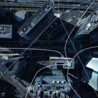 City view from space