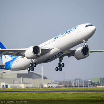 Corsair A330neo taking off