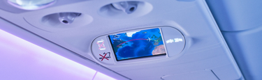 Overhead video display Airspace Overhead video display Airspace