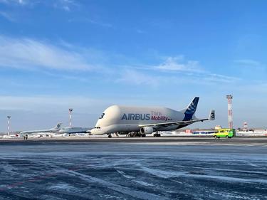 Beluga Transport - Novosibirsk Airport on Ground Beluga Transport - Novosibirsk Airport on Ground