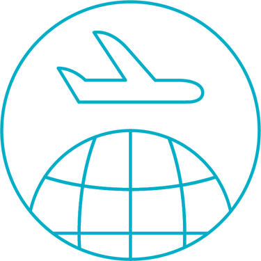 aircraft on cruise icon