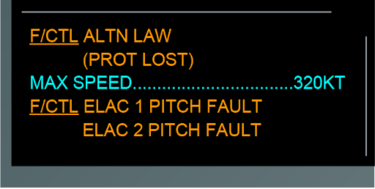 F/CTL ELAC 2 PITCH FAULT Airbus F/CTL ELAC 2 PITCH FAULT Airbus