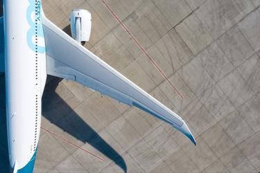 a330-800 on ground a330-800 on ground, wing close up