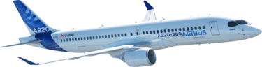 A220-300 in flight