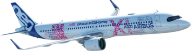 A321XLR in flight