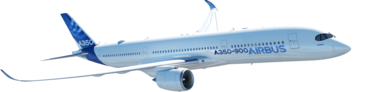 A350-900 in flight