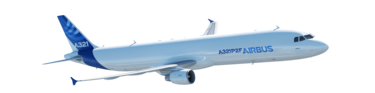 A321P2F in flight