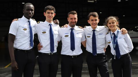 Airbus Flight Academy group five cadets