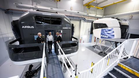 New A350 Full Flight Simulator In Airbus Europe Training Center