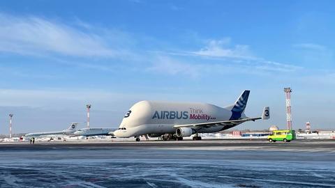 Beluga Transport - Novosibirsk Airport on Ground