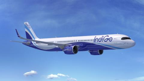 A320neo Indigo MSN8077 landing