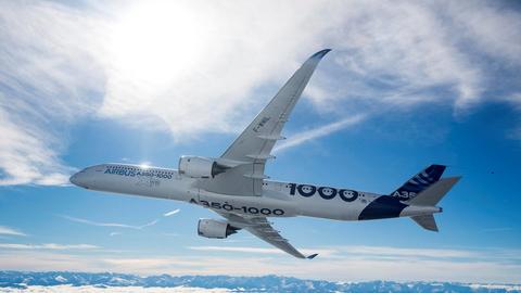 A350-1000 at the Singapore Airshow 2022