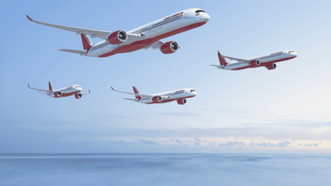 Air India Airbus fleet flying