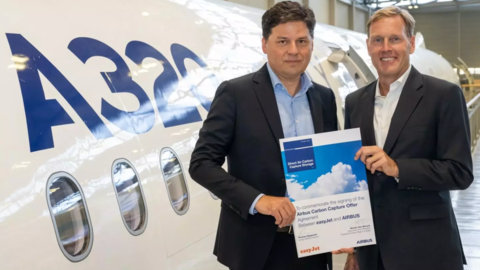 Signature ceremony easyJEt Carbon Capture