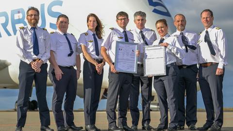AiBT pilots with AOC Certificate at Francazal